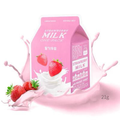 Stawberry Milk One-Pack Face Mask Sheet 21g